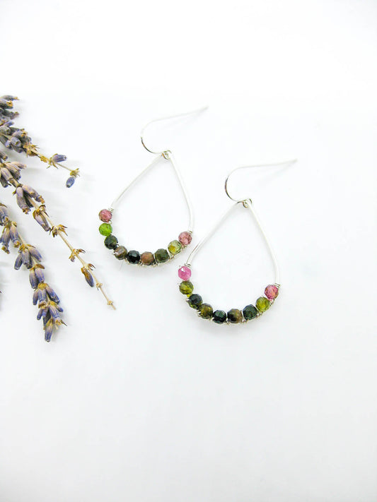Bluebell: Tourmaline Earrings