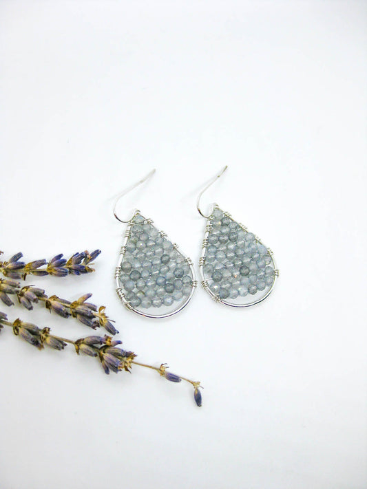 Byrony: Labradorite Earrings