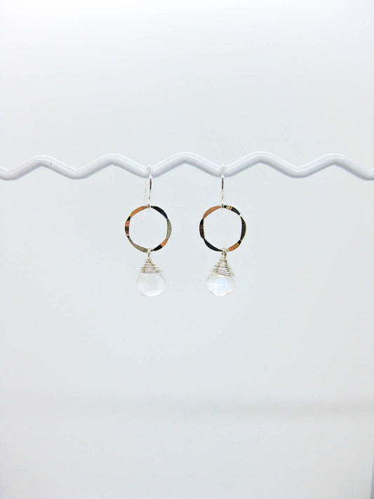 Daisy: Moonstone Earrings