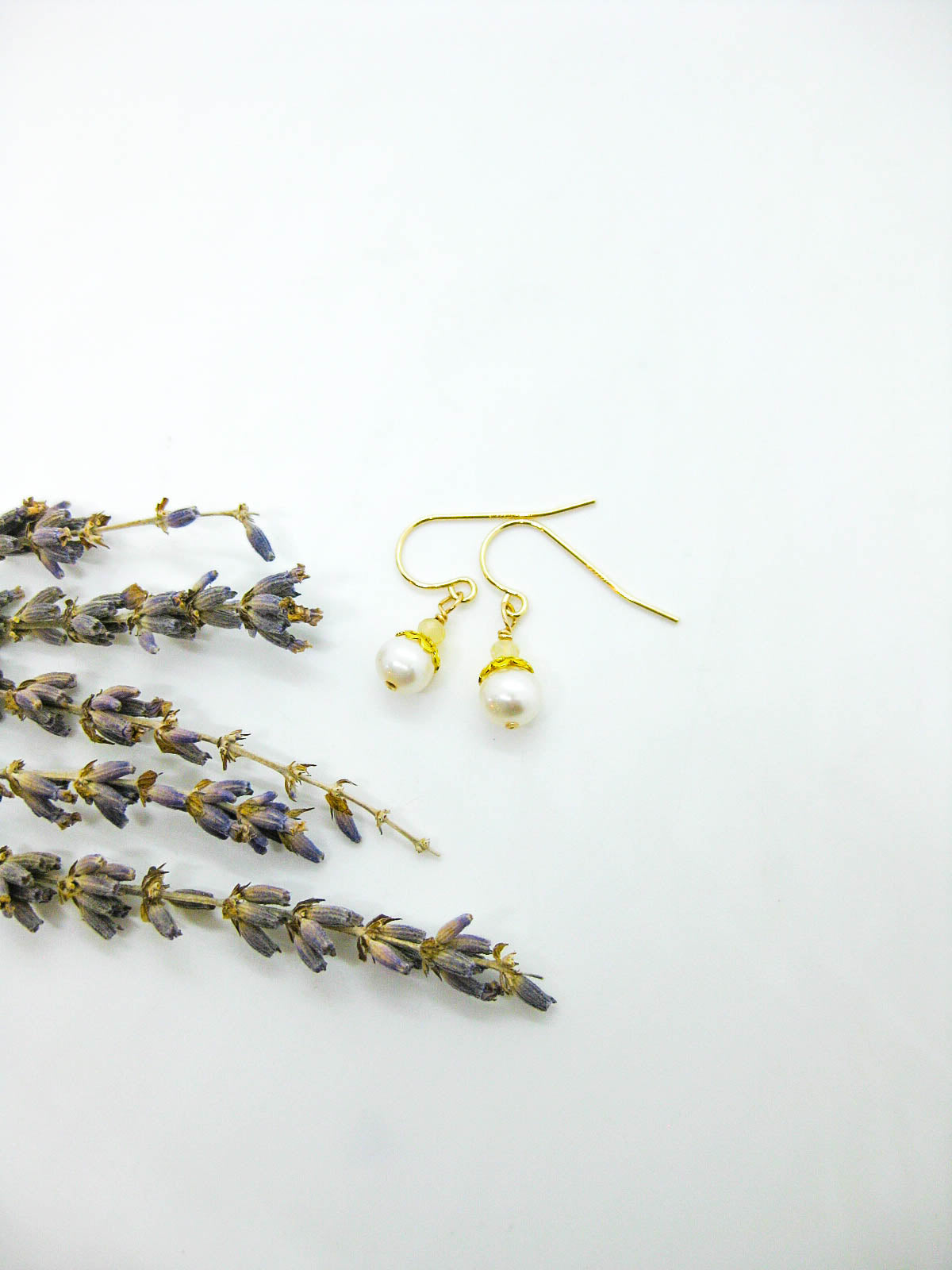 Heather: Opal Pearl Earrings