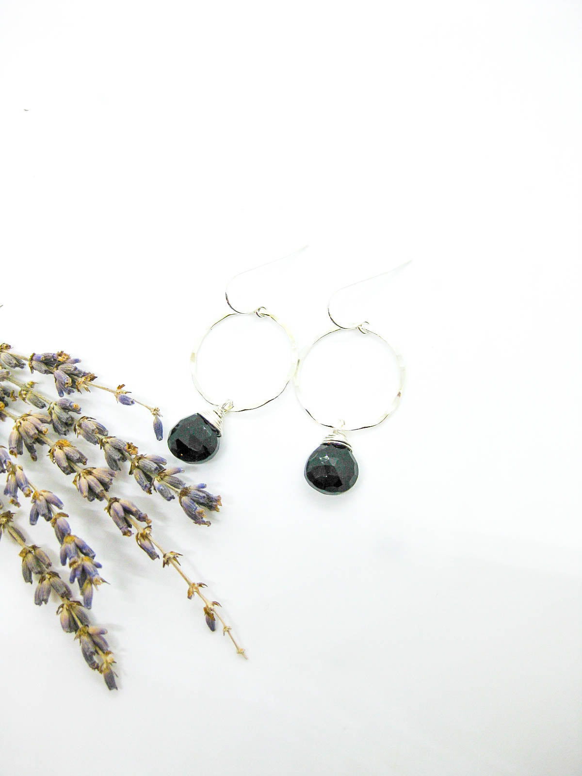 Iris: Onyx Earrings