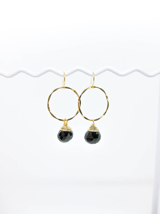 Iris: Onyx Earrings