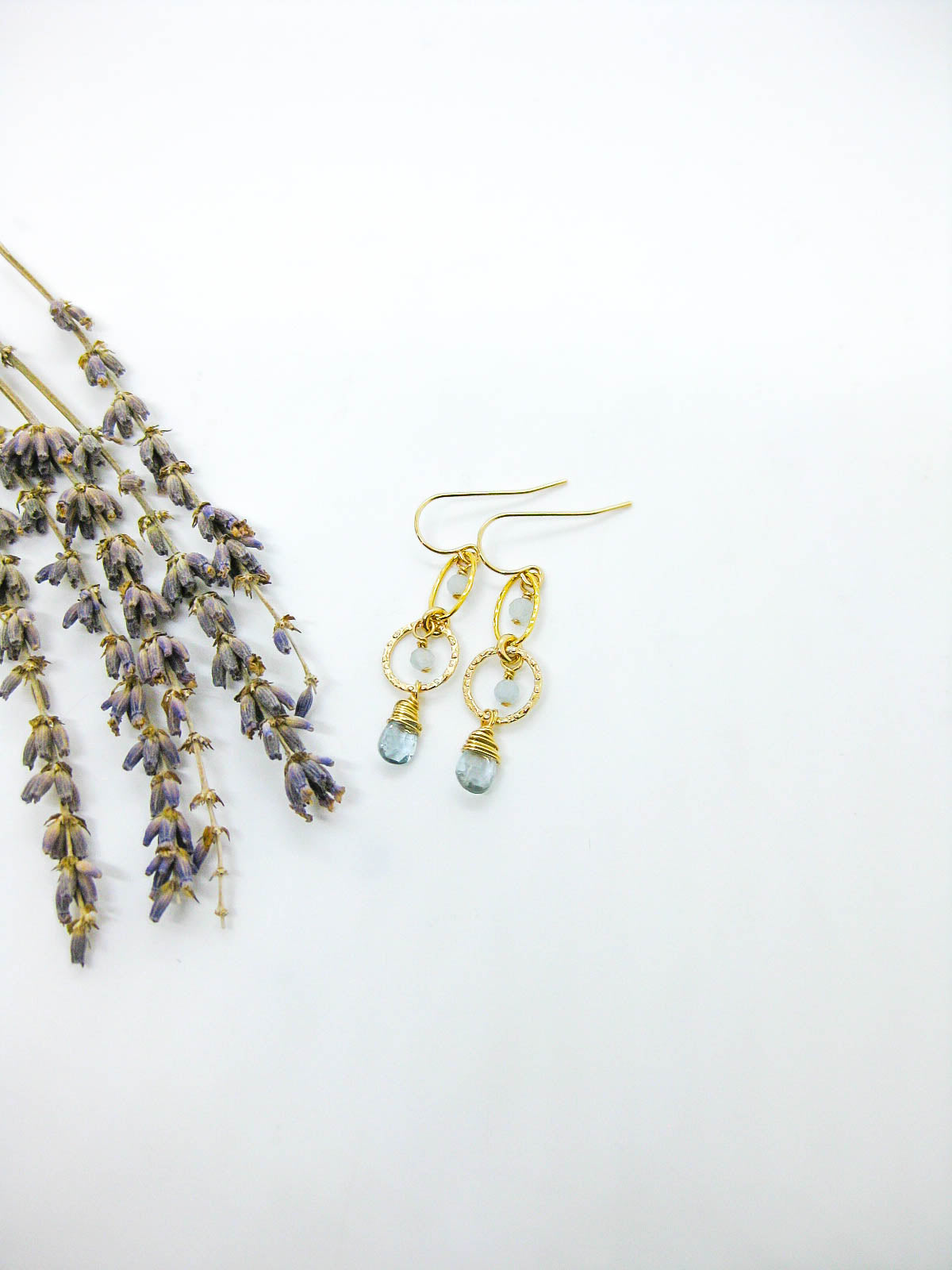 Myrtle: Aquamarine Earrings