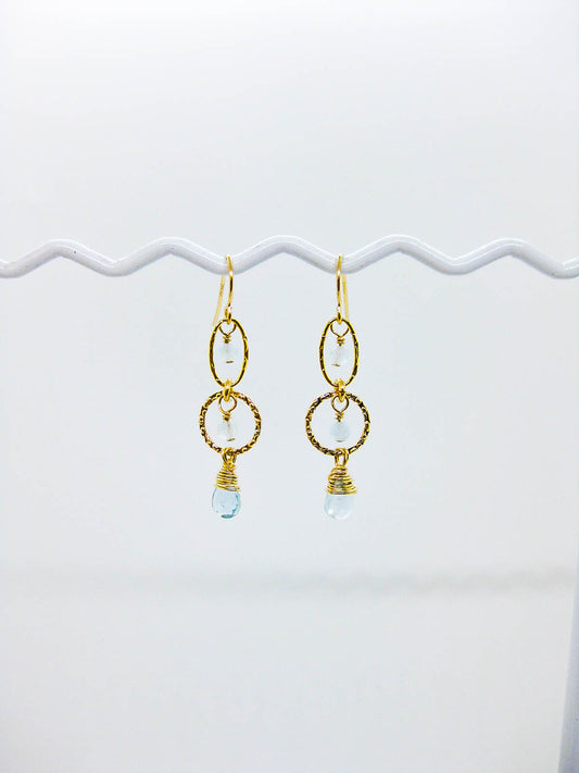 Myrtle: Aquamarine Earrings