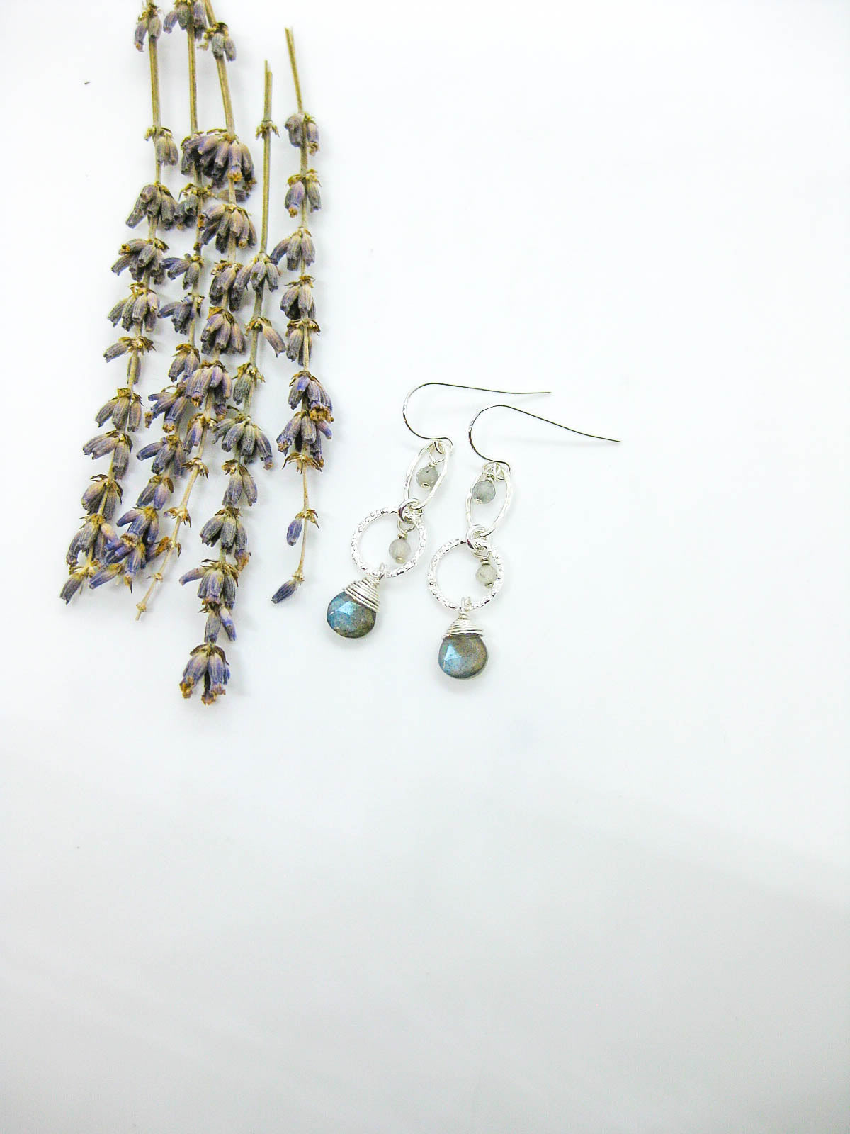 Myrtle: Labradorite Earrings