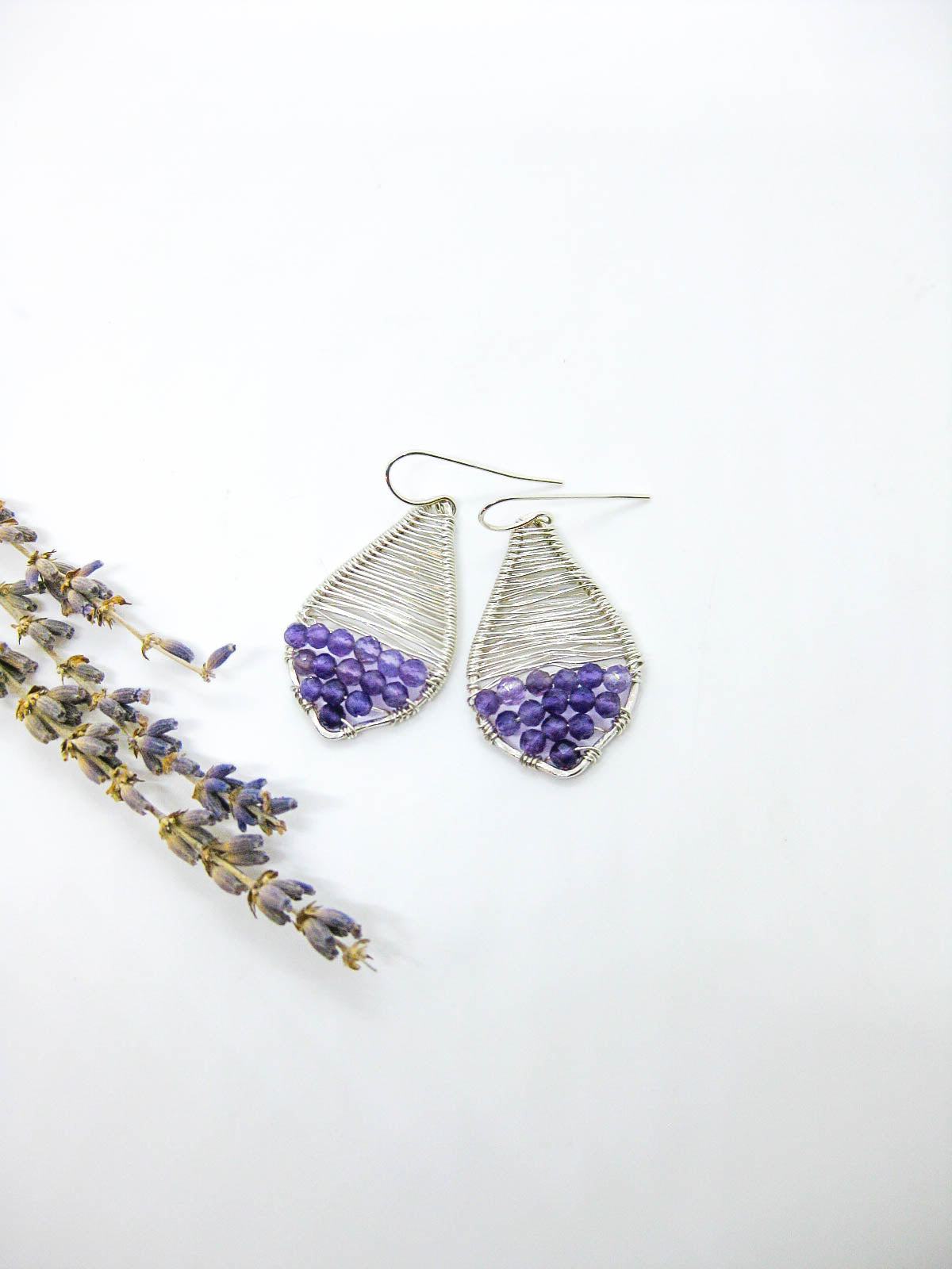 Stargazer: Amethyst Earrings