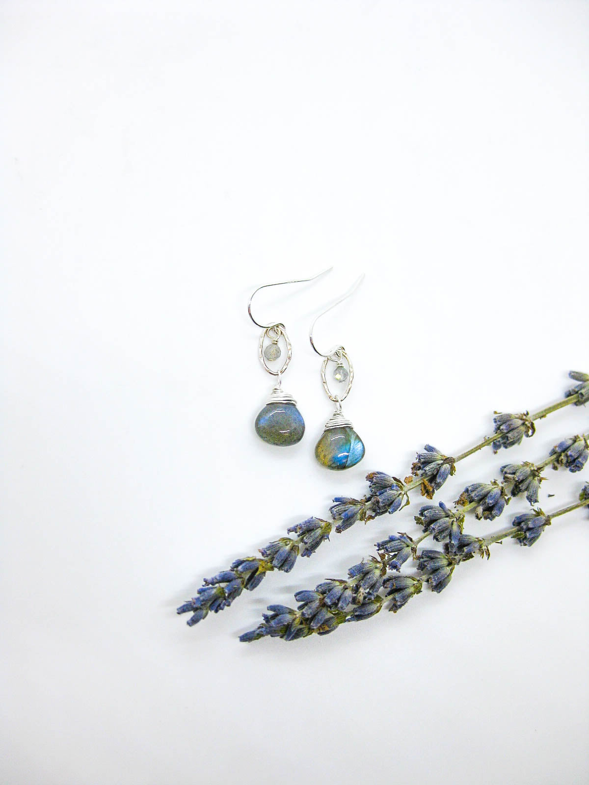 Essence: Labradorite Earrings - e578