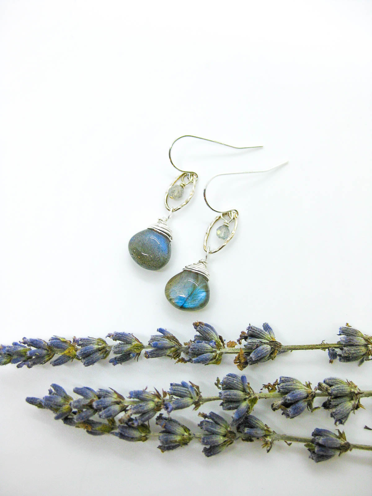 Essence: Labradorite Earrings - e578