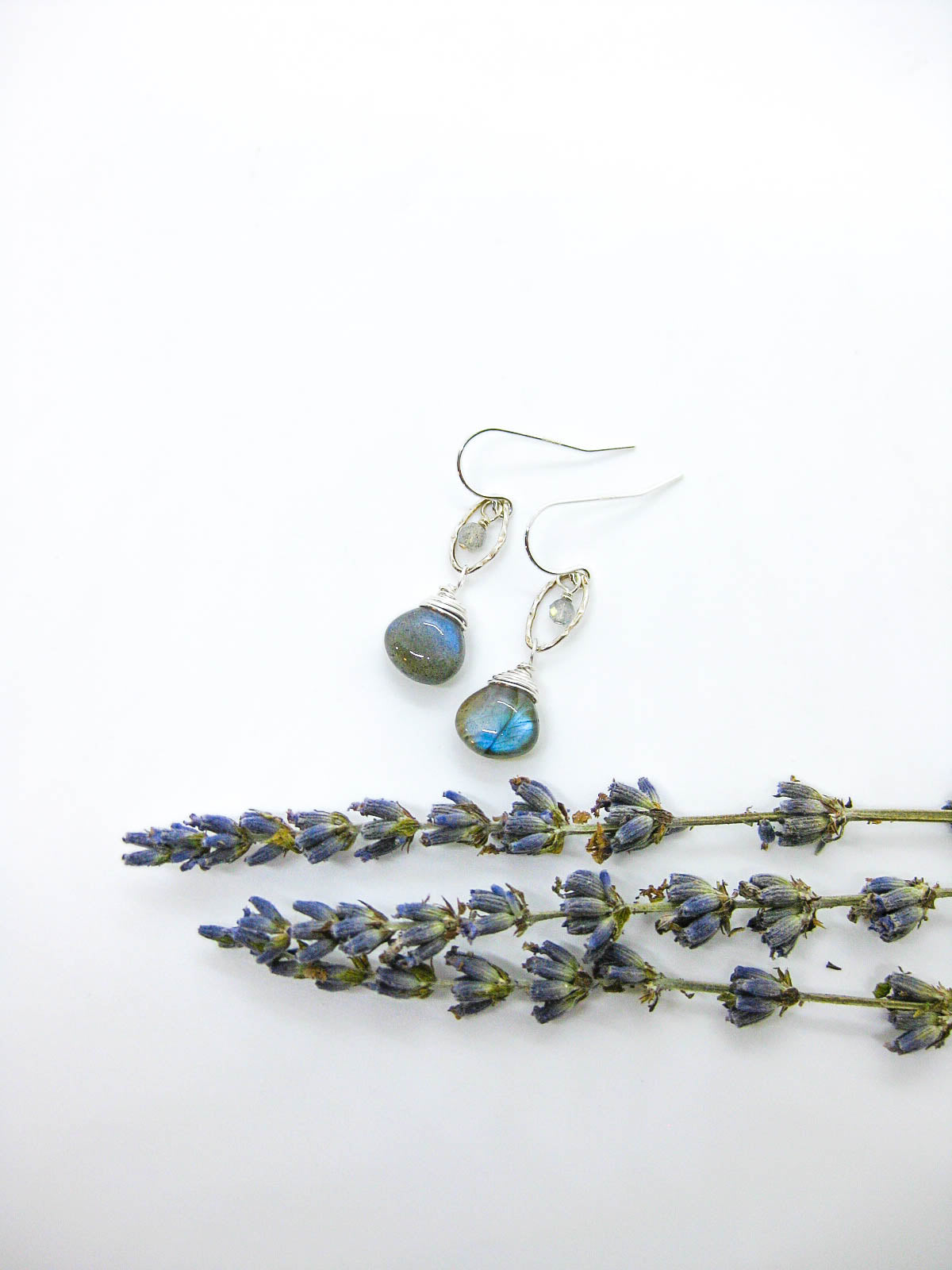 Essence: Labradorite Earrings - e578