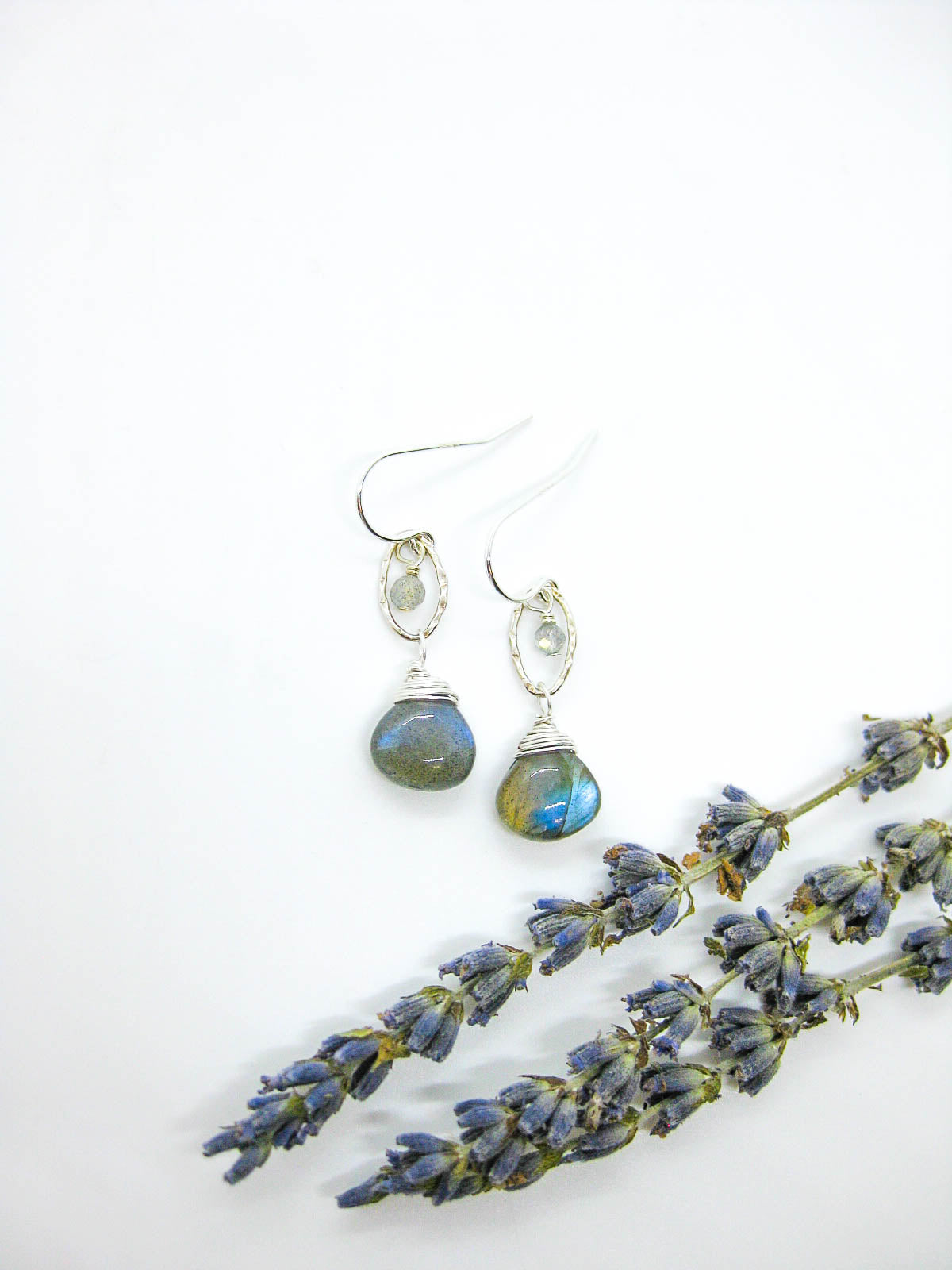 Essence: Labradorite Earrings - e578