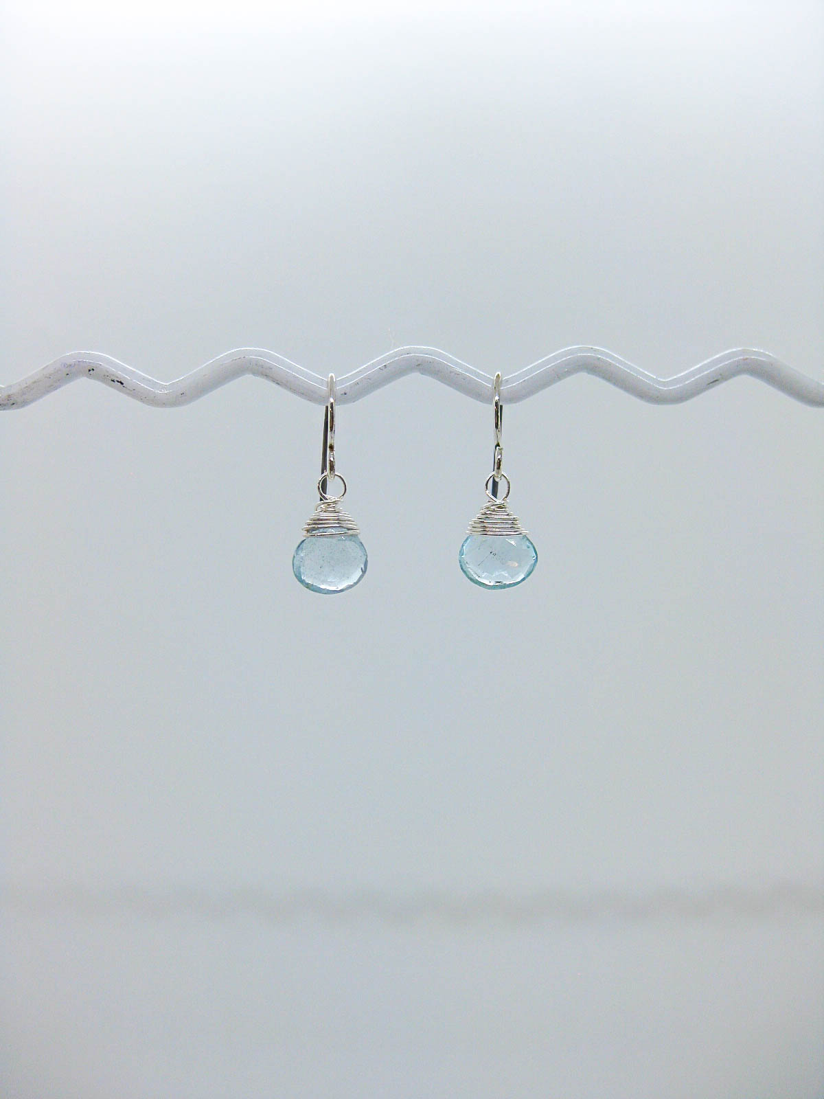 Chamomile: Aquamarine Earrings - e619