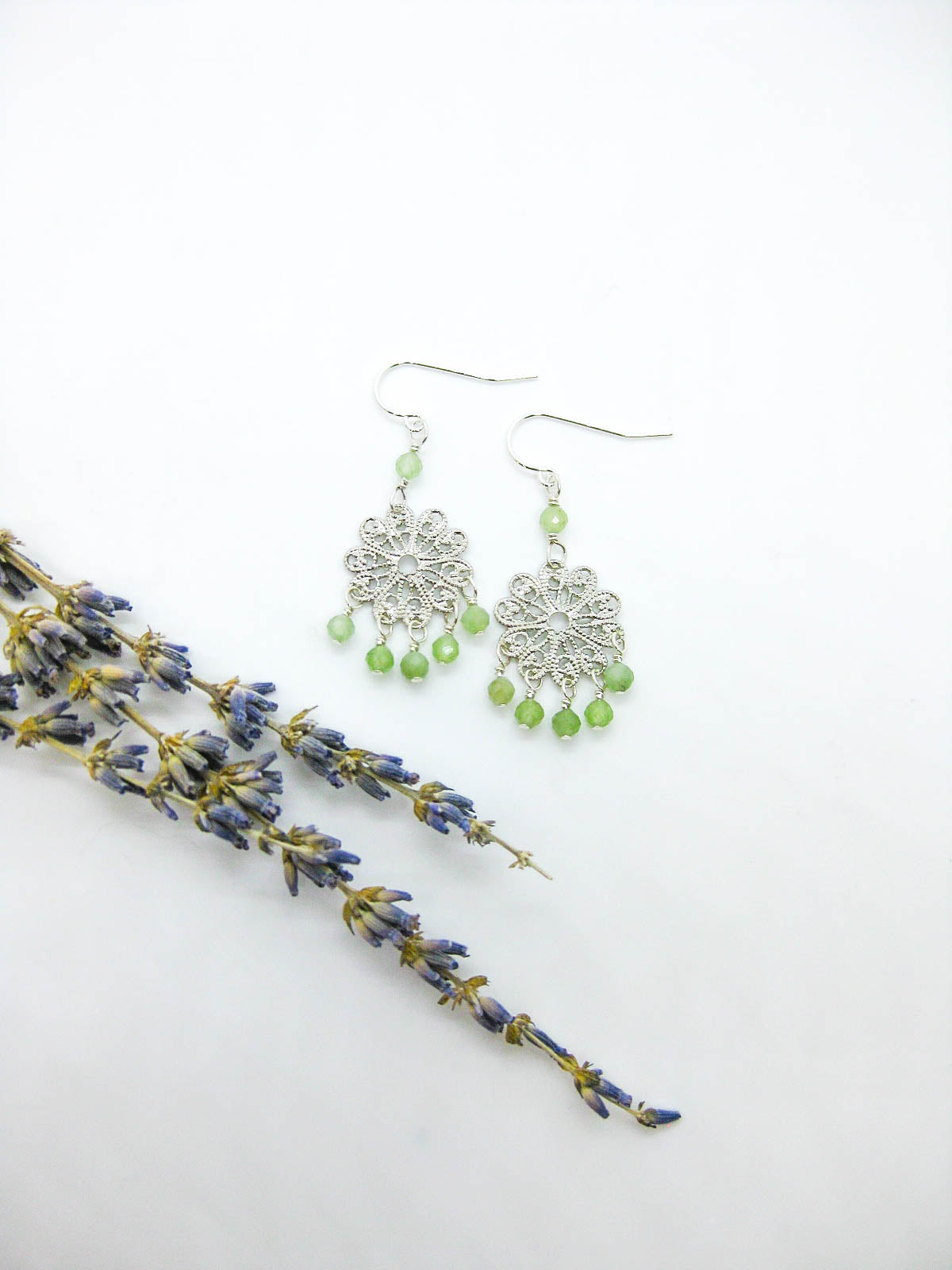 Willow: Jade Earrings - e714