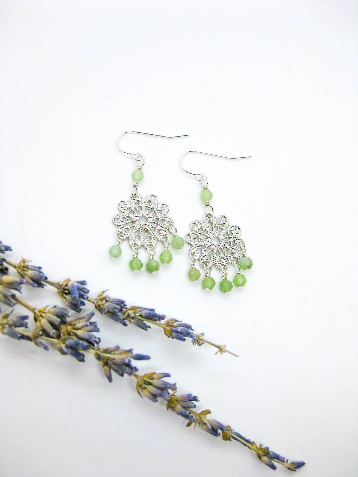 Willow: Jade Earrings - e714