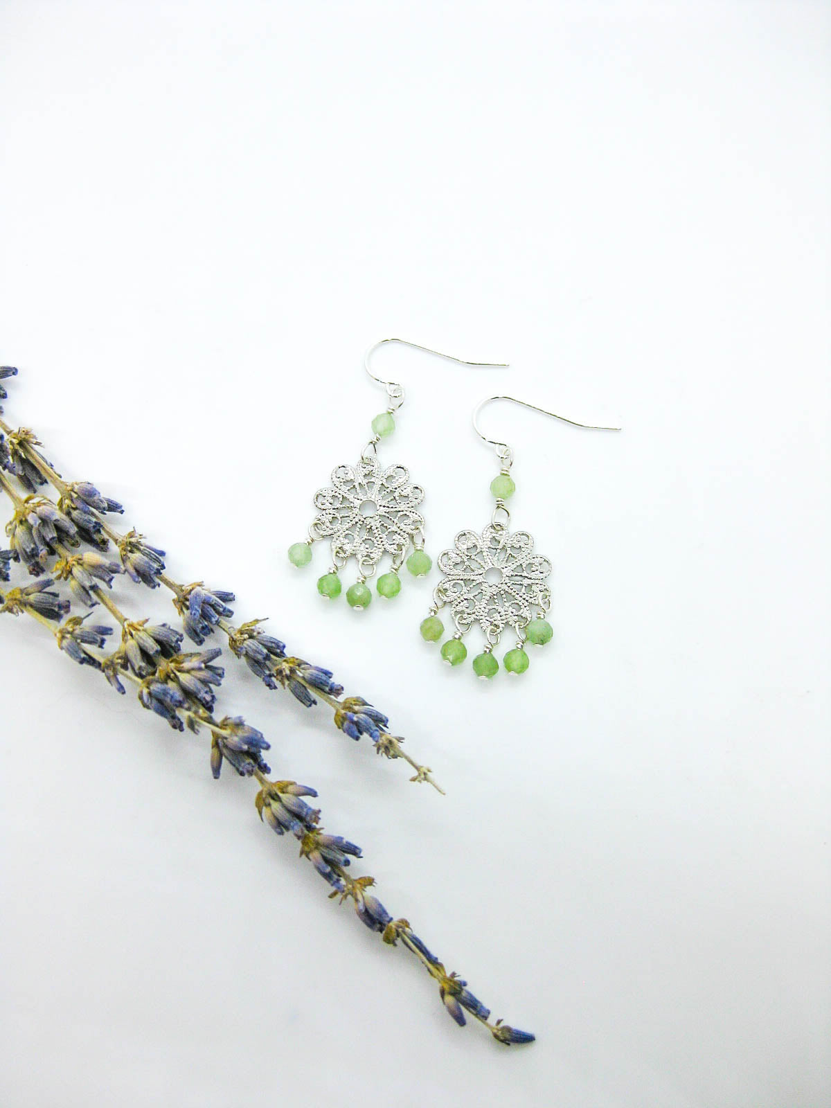 Willow: Jade Earrings - e714