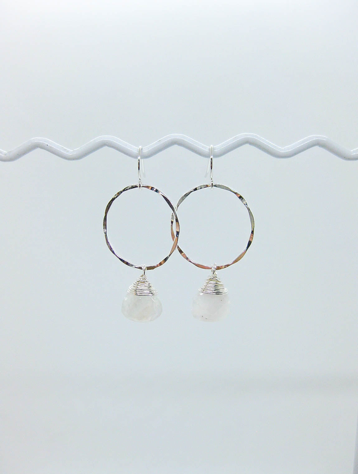 Iris: Moonstone Earrings - e716