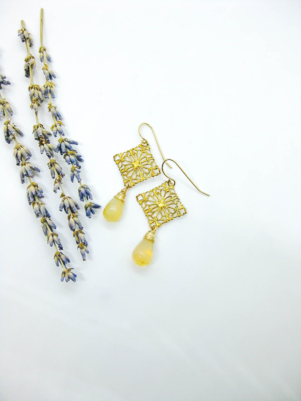 Lotus: Opal Earrings - e747