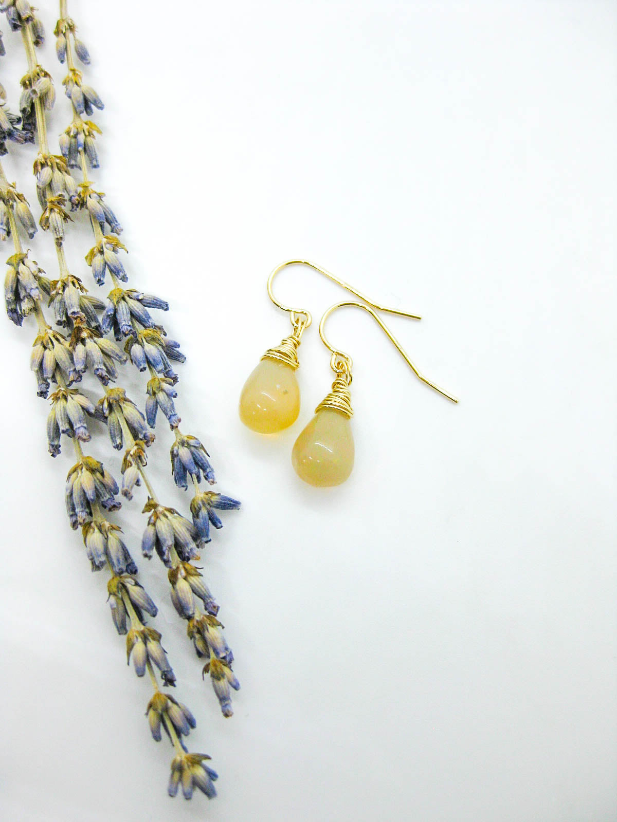 Chamomile: Opal Earrings - e748