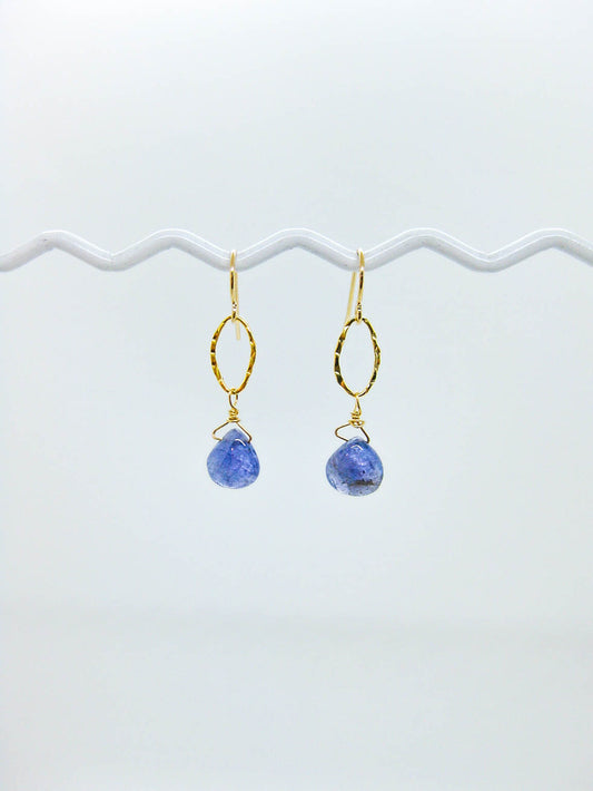 Chrysanthe: Tanzanite Earrings - e755