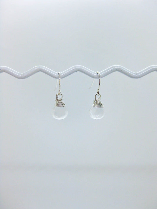 Chamomile: Quartz Earrings - e756
