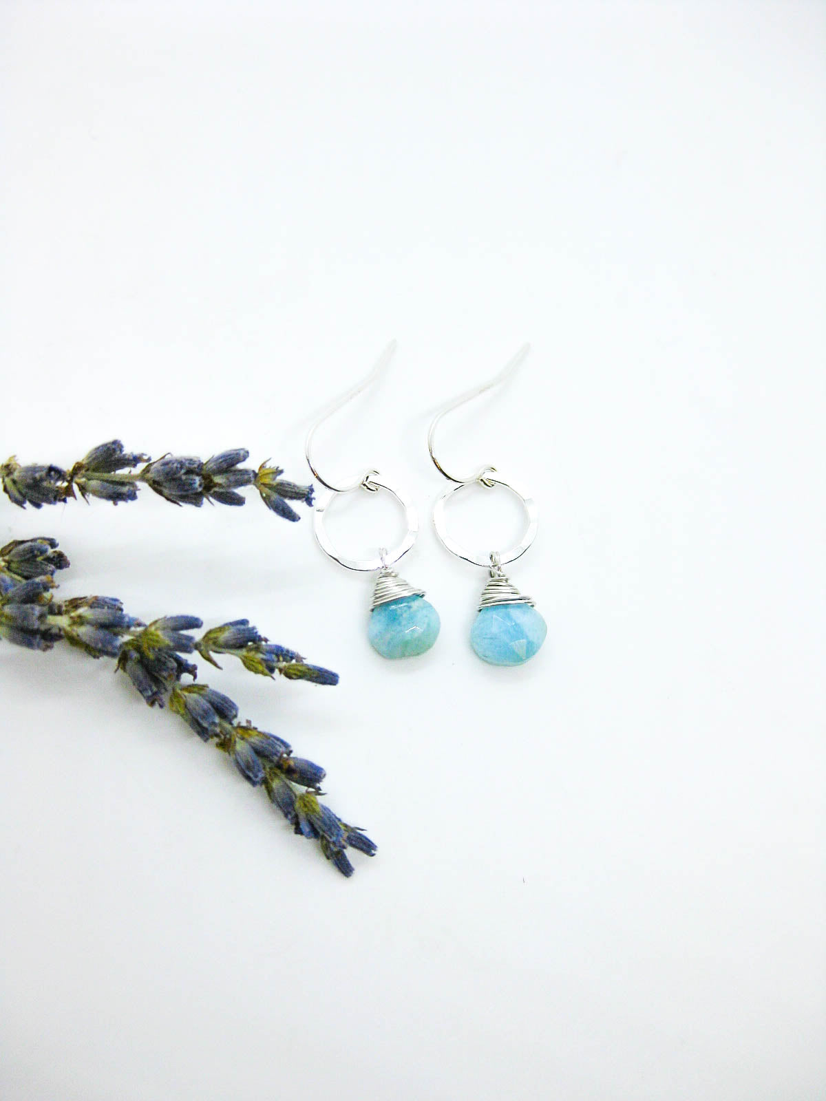 Daisy: Larimar Earrings - e760