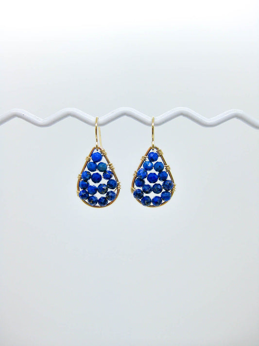 Cassia: Lapis Earrings - e795