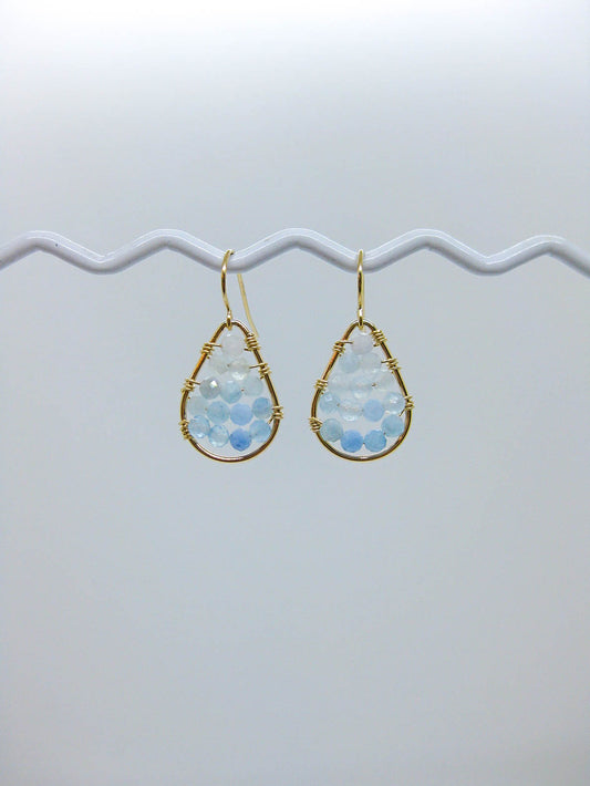 Cassia: Aquamarine Earrings - e796