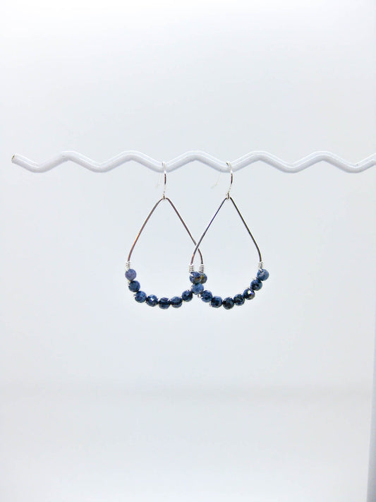 Bluebell: Sapphire Earrings - e804
