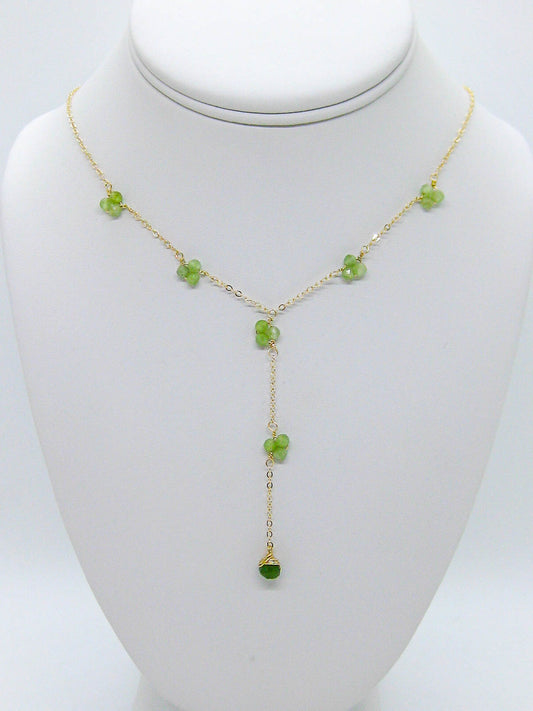Hyacinth: Jade Drop Necklace