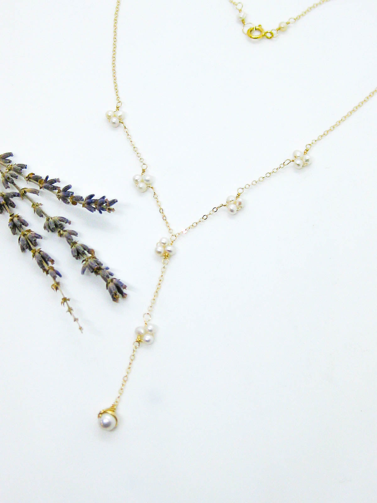 Hyacinth: Pearl Drop Necklace