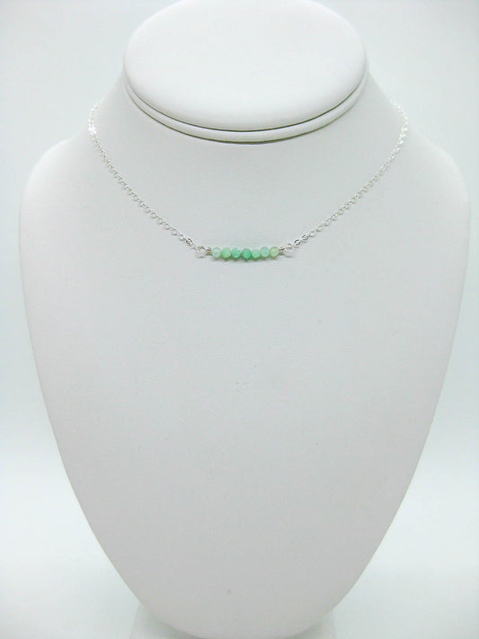 Violet: Chrysoprase Choker