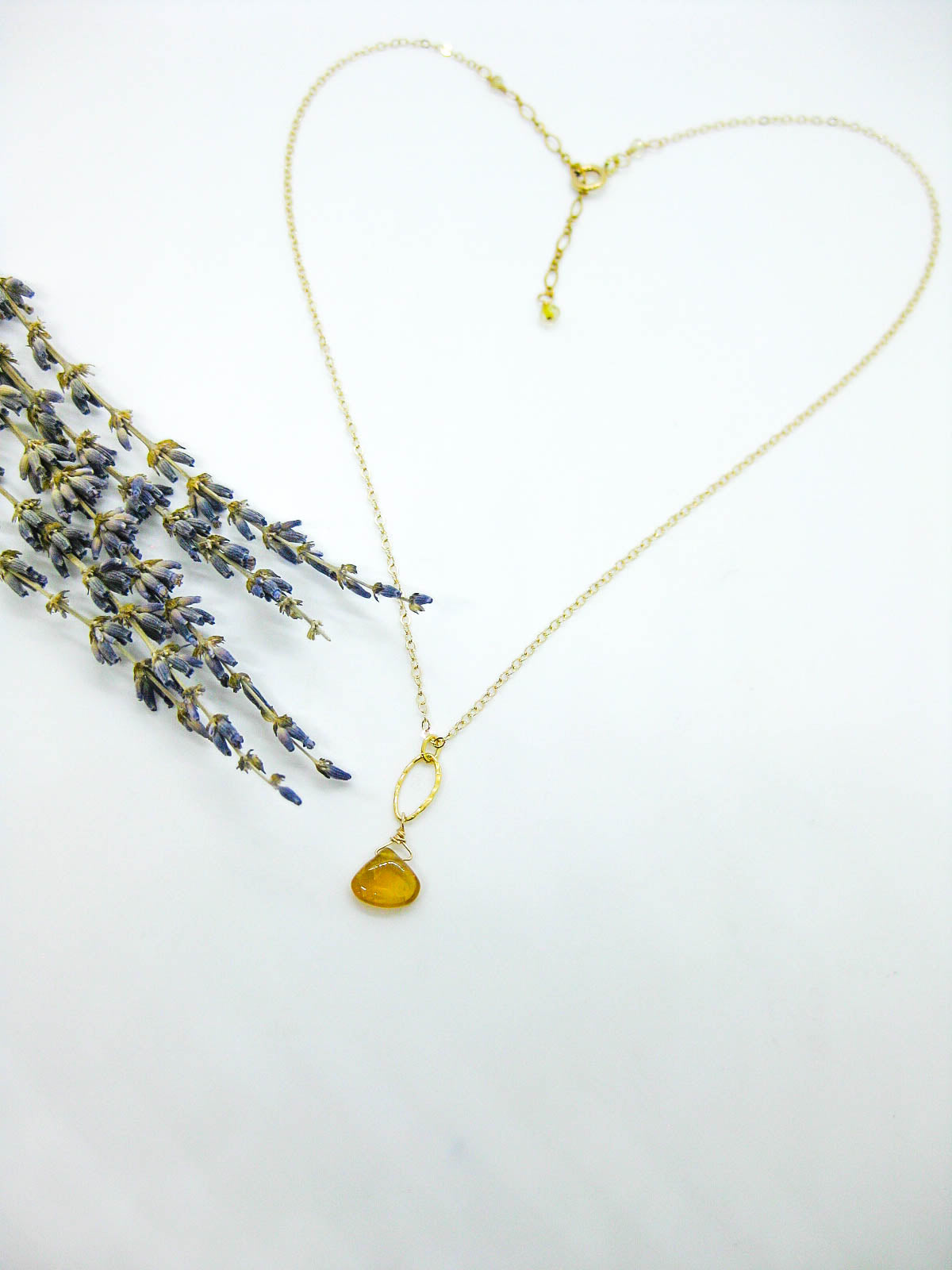 Chrysanthe: Citrine Necklace - n403