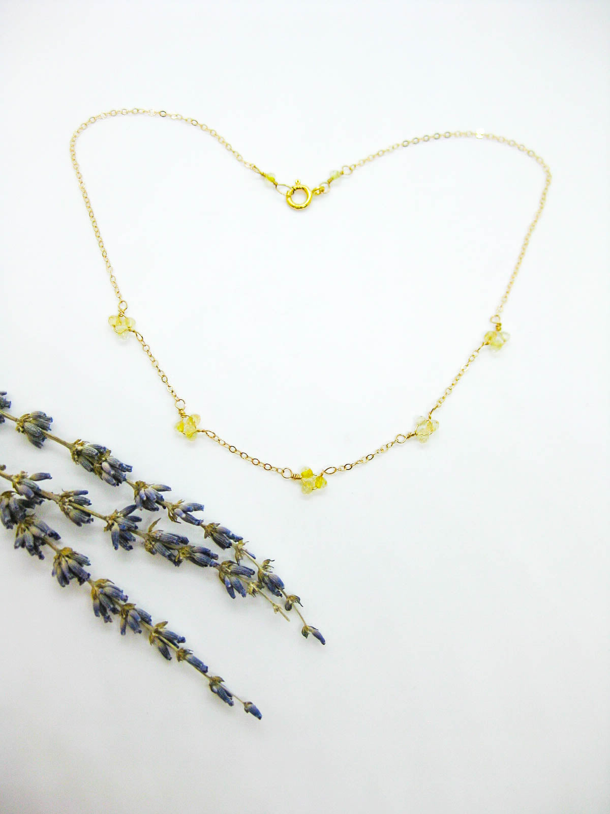 Hyacinth: Citrine Choker - n470