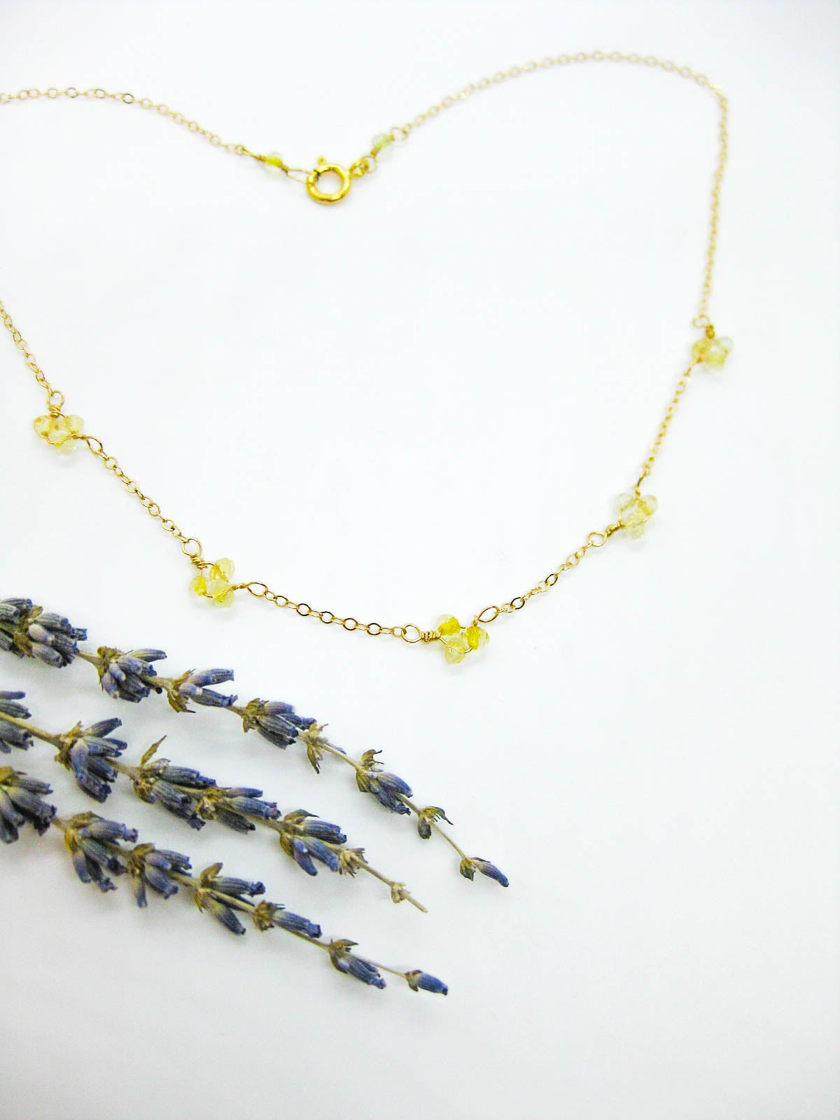 Hyacinth: Citrine Choker - n470