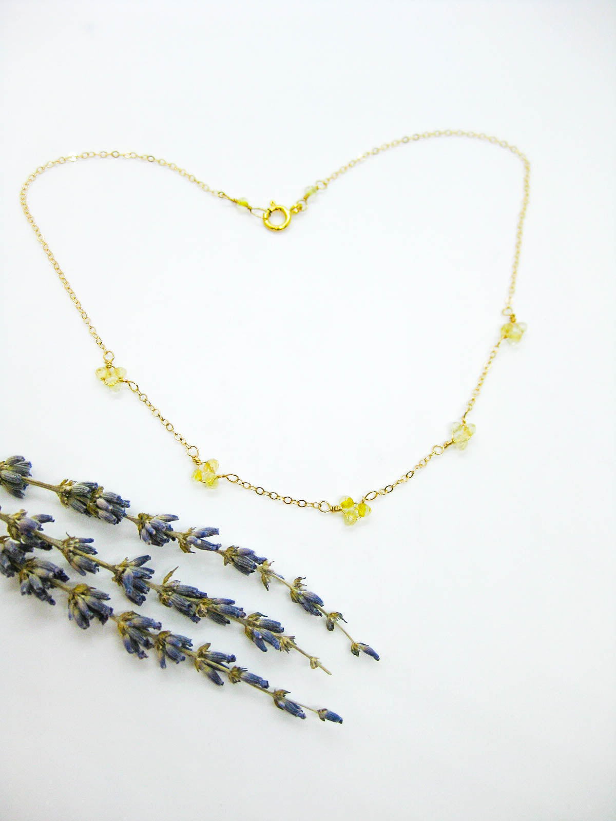 Hyacinth: Citrine Choker - n470
