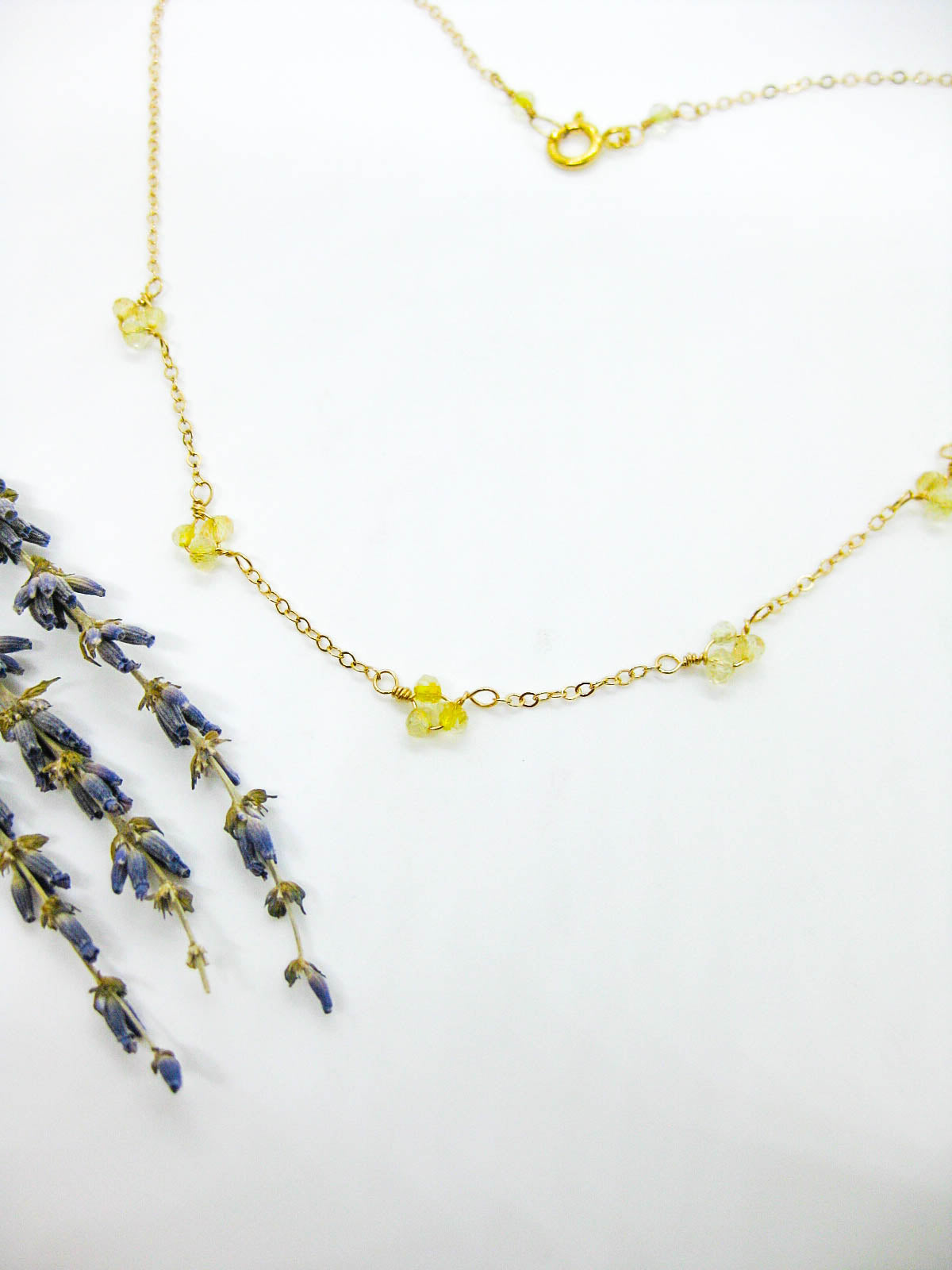 Hyacinth: Citrine Choker - n470