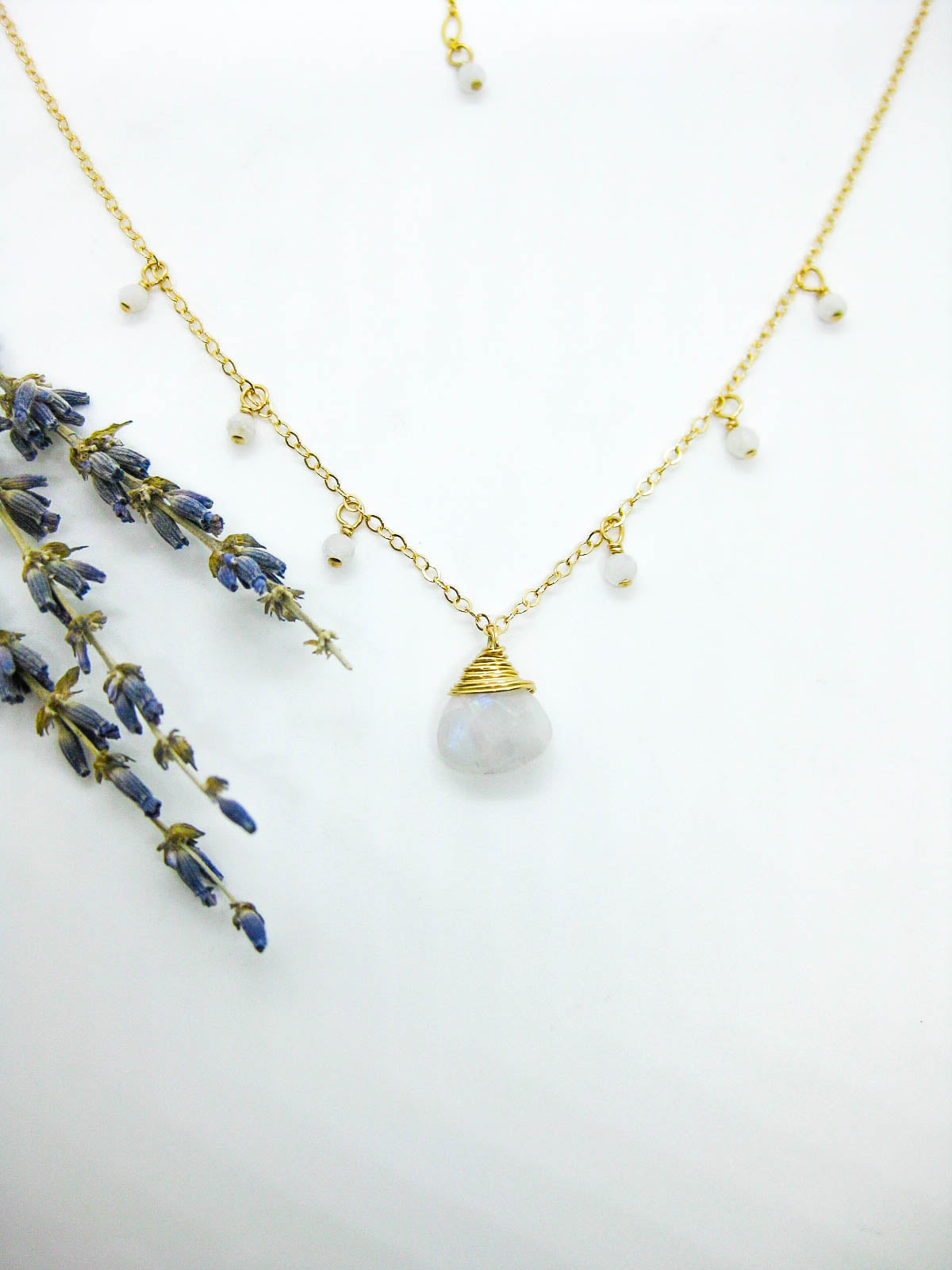 Chamomile: Moonstone Necklace