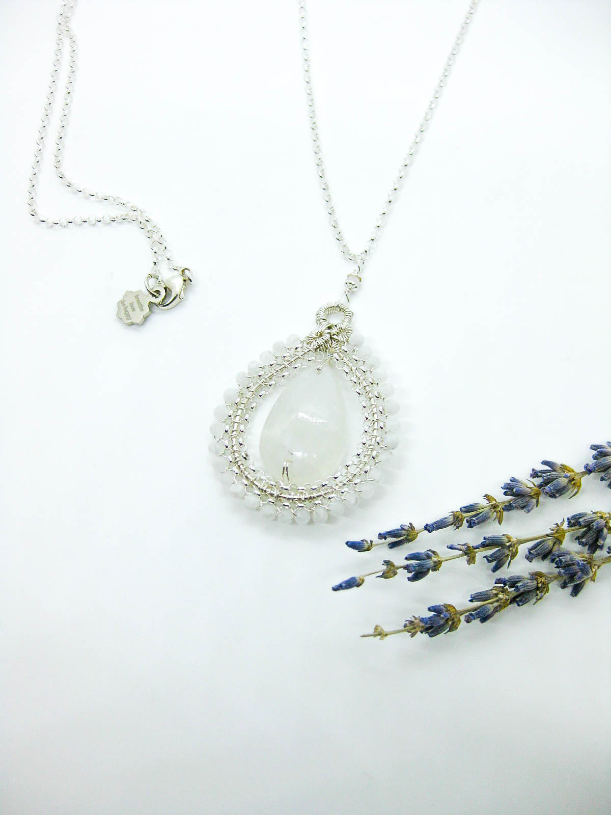 Alyssa: Moonstone Long Necklace - n587oak