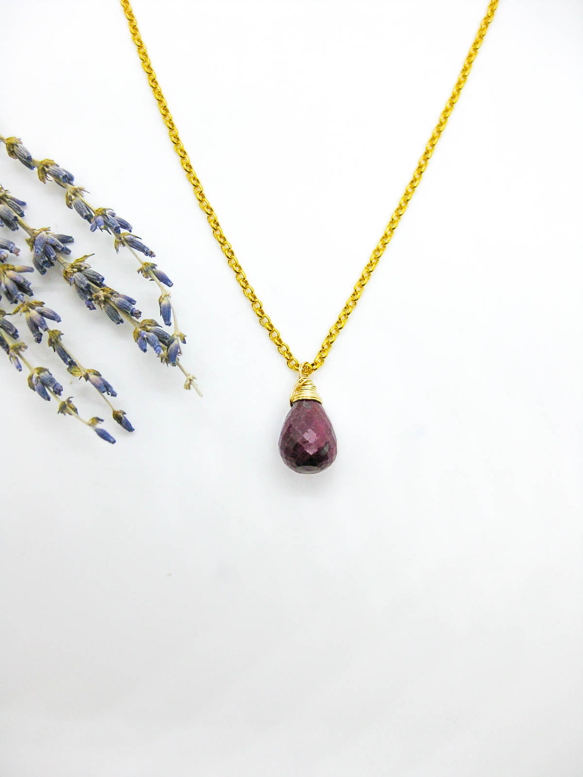 Amar: Ruby Necklace - n601