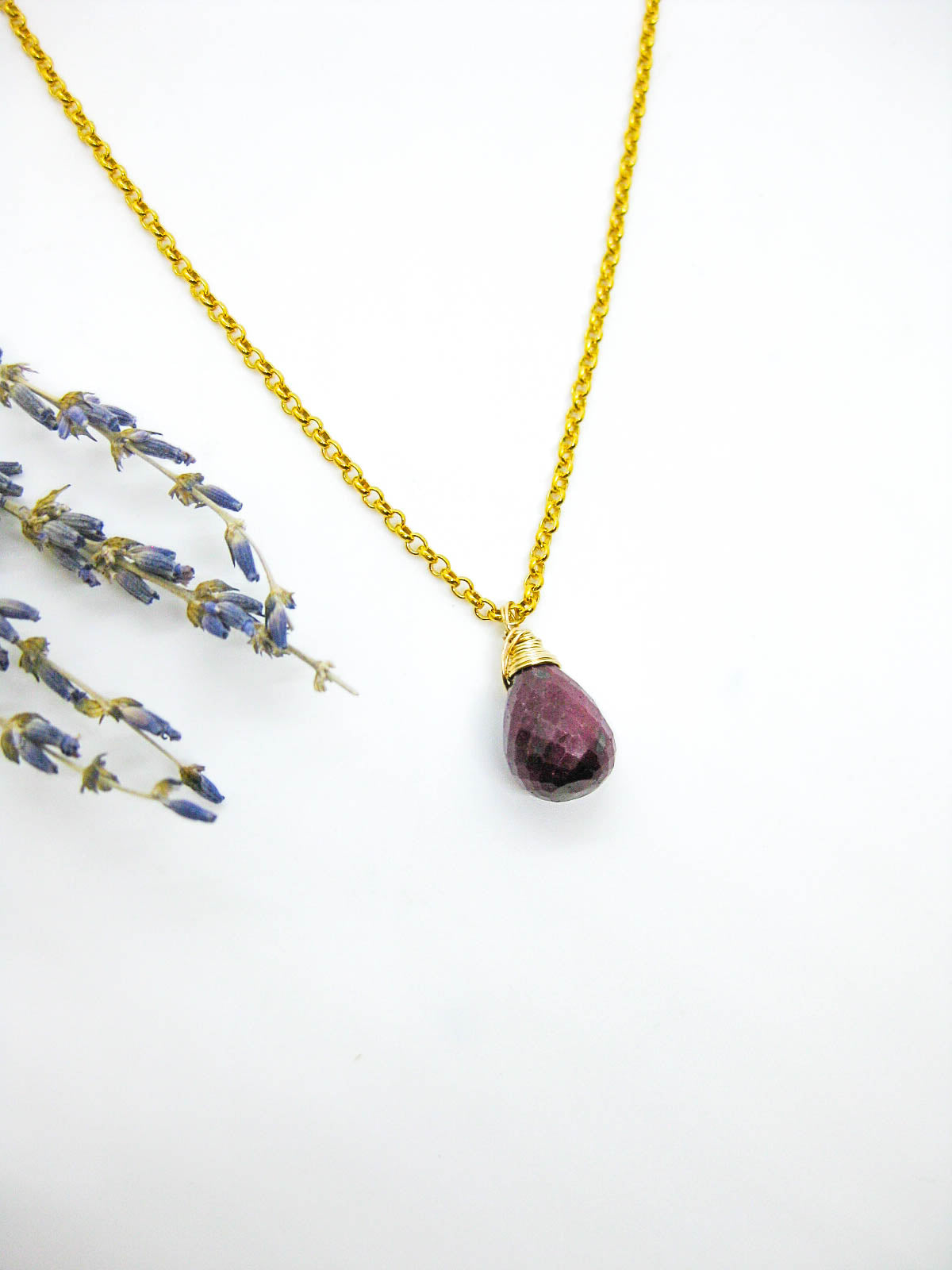 Amar: Ruby Necklace - n601