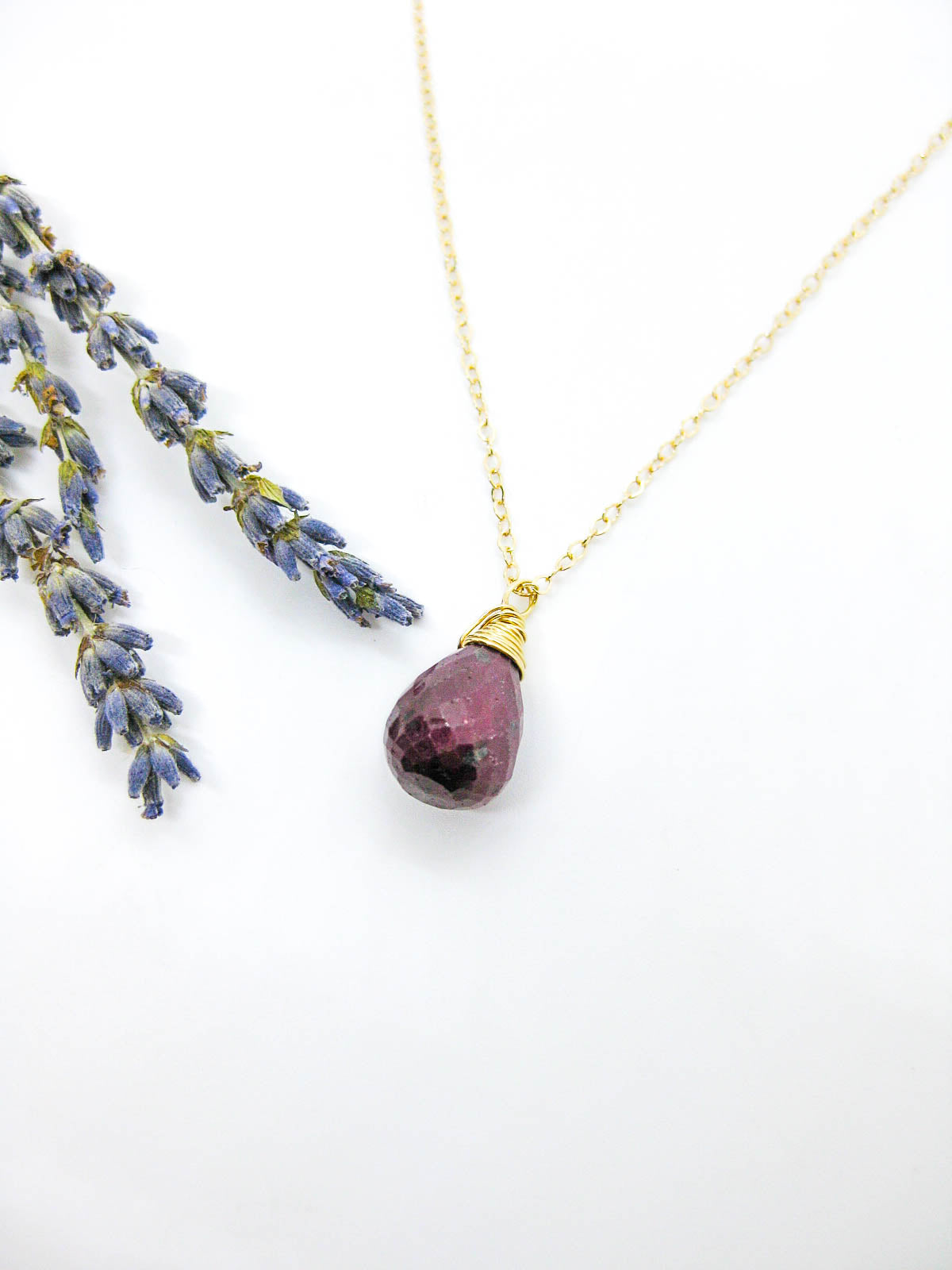 Amar: Ruby Necklace - n601