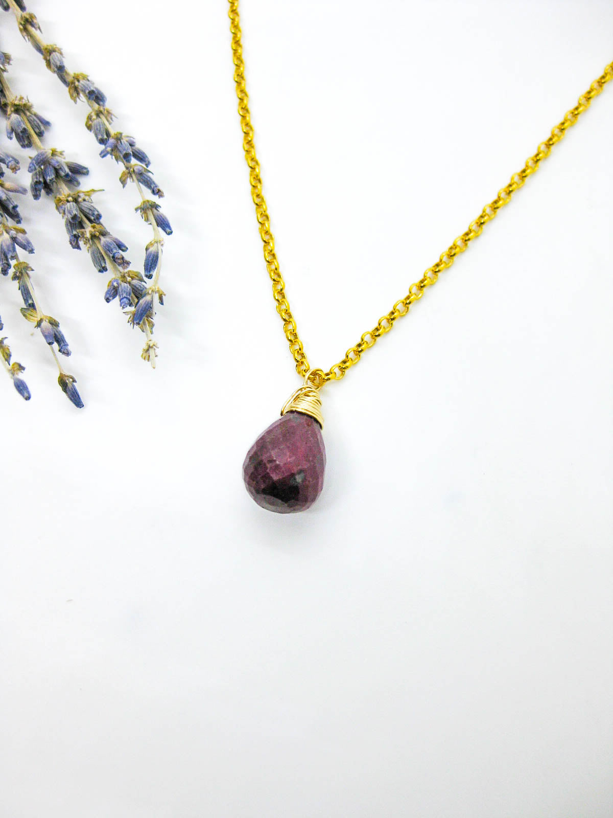 Amar: Ruby Necklace - n601