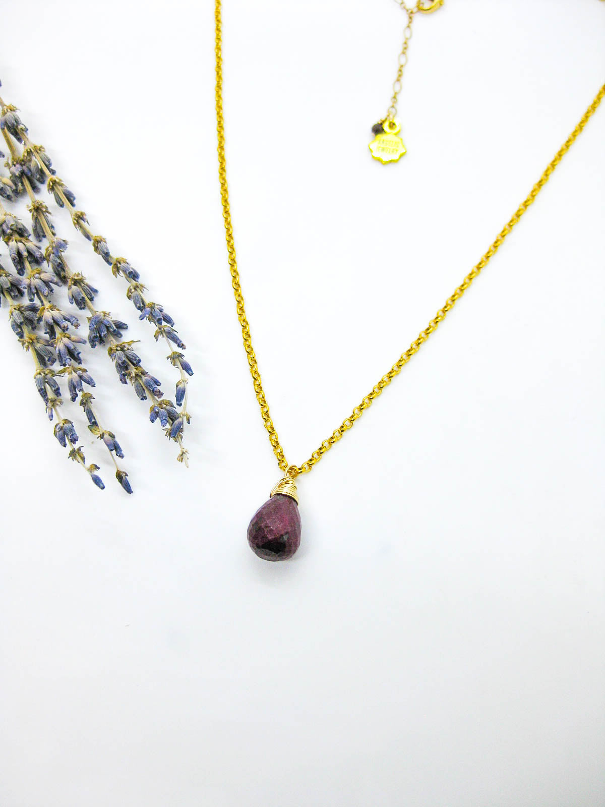 Amar: Ruby Necklace - n601