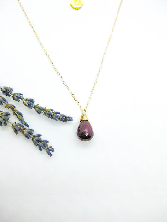 Amar: Ruby Necklace - n601