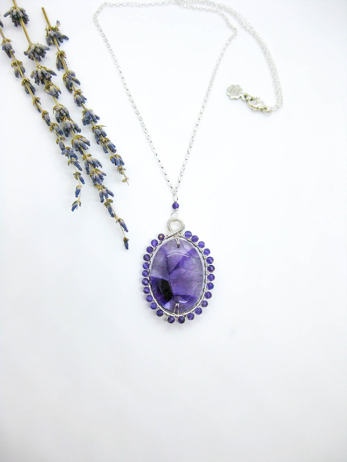 Peony: Amethyst 22" Necklace - n602oak