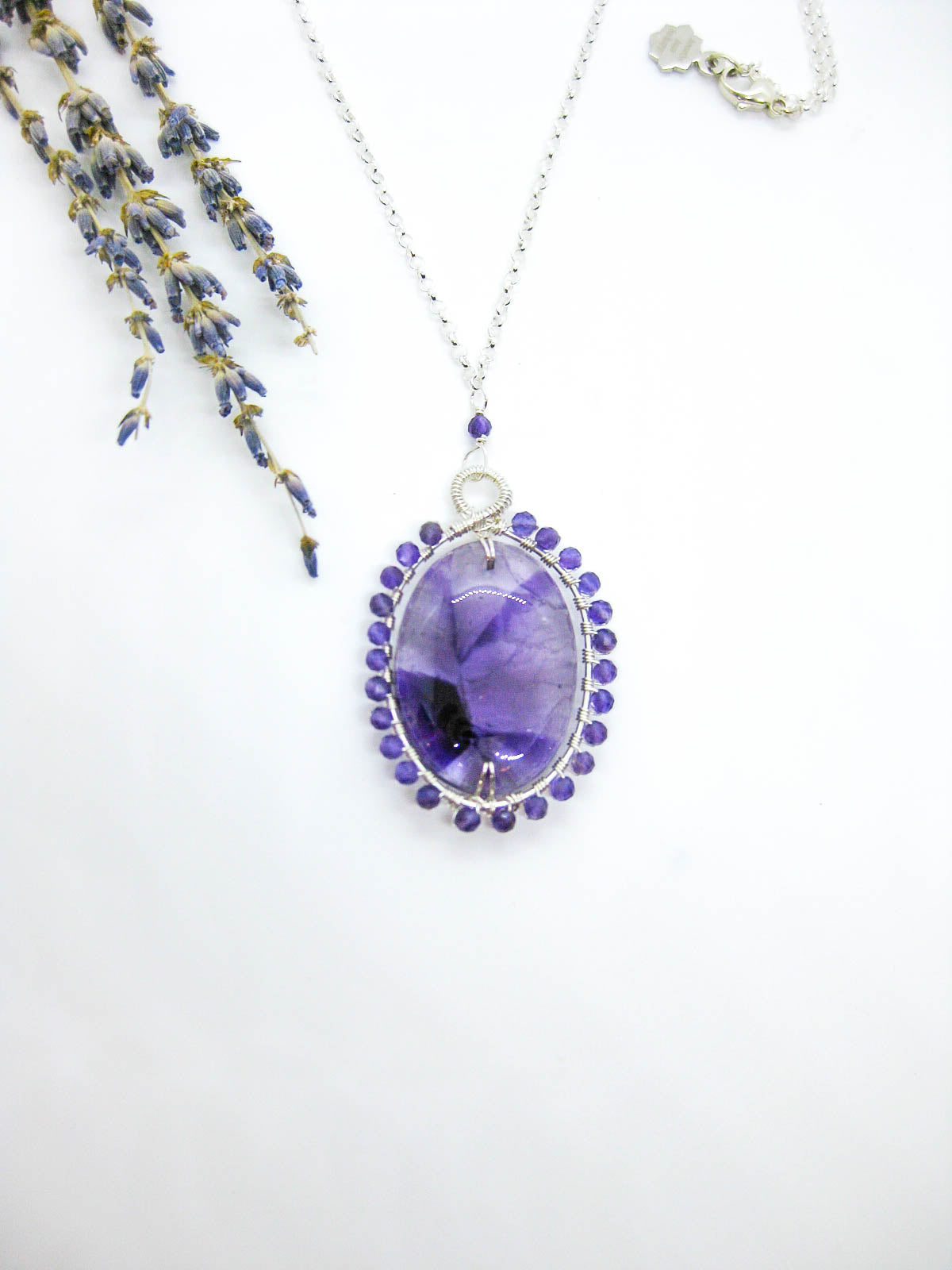 Peony: Amethyst 22" Necklace - n602oak