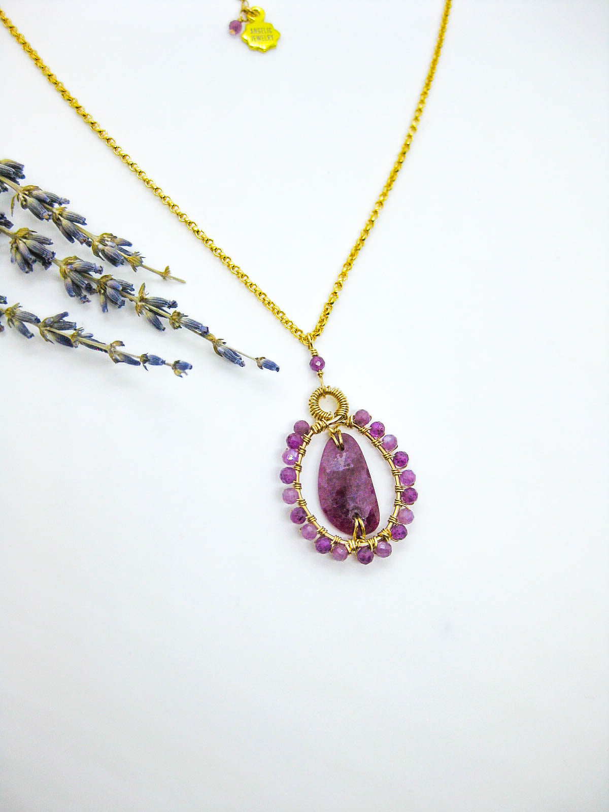 Peony: Ruby Necklace - n607oak