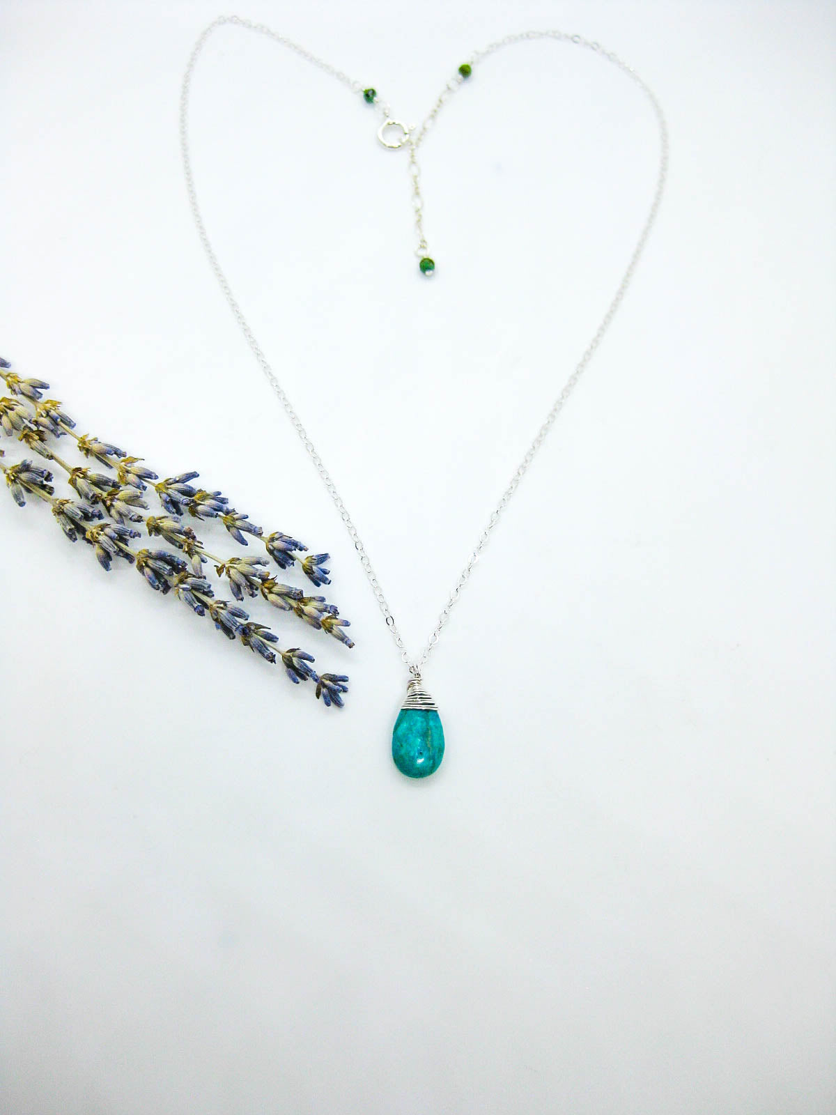 Poppy: Green Turquoise Necklace - n638