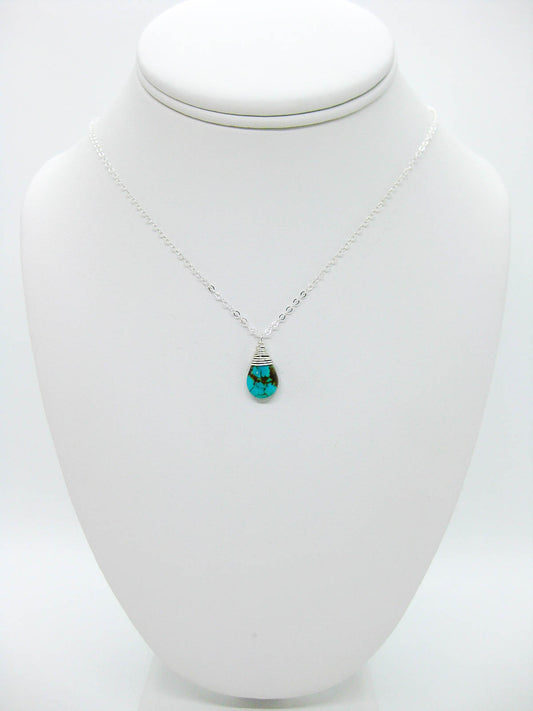 Poppy: Turquoise Necklace - n639oak