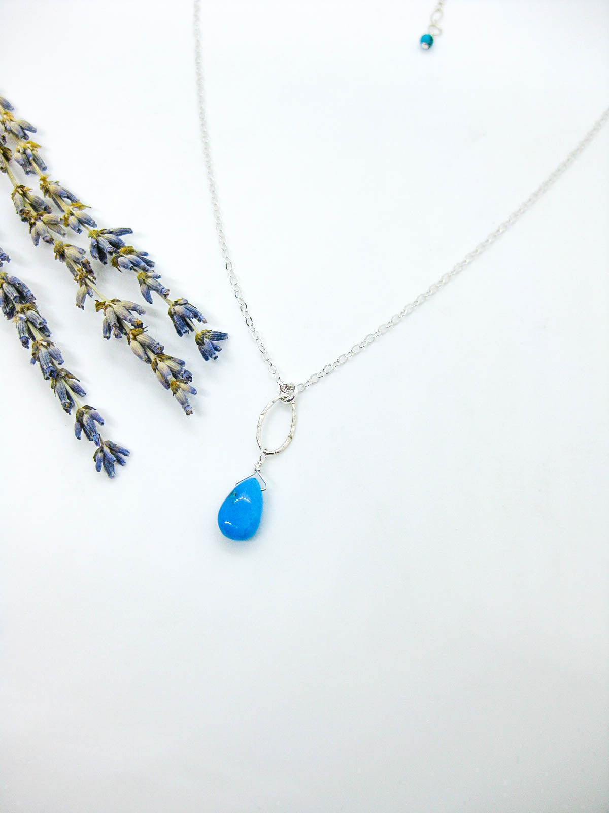 Chrysanthe: Blue Turquoise Necklace