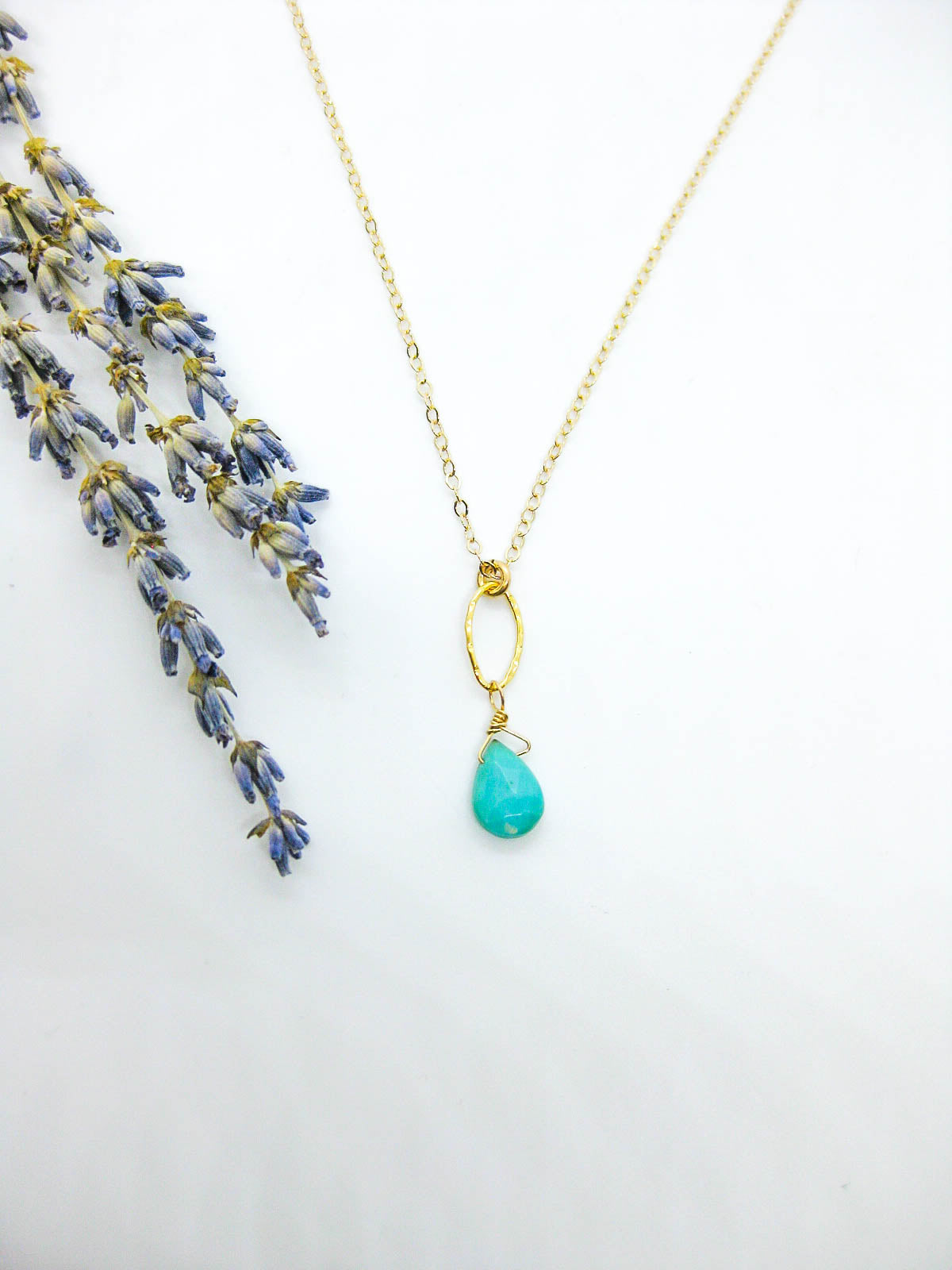 Chrysanthe: Amazonite Necklace - n642